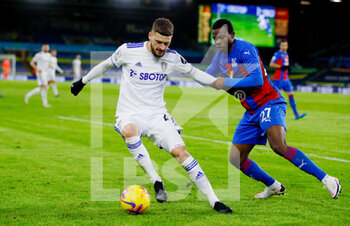 2021-02-08 - Leeds United midfielder Mateusz Klich (43) and Tyrick Mitchell of Crystal Palace during the English championship Premier League football match between Leeds United and Crystal Palace on February 8, 2021 at Elland Road in Leeds, England - Photo Simon Davies / ProSportsImages / DPPI - LEEDS UNITED AND CRYSTAL PALACE - ENGLISH PREMIER LEAGUE - SOCCER