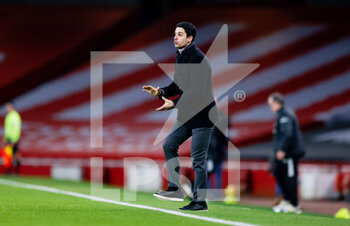2021-02-14 - Arsenal Manager Mikel Arteta during the English championship Premier League football match between Arsenal and Leeds United on February 14, 2021 at the Emirates Stadium in London, England - Photo Simon Davies / ProSportsImages / DPPI - ARSENAL AND LEEDS UNITED - ENGLISH PREMIER LEAGUE - SOCCER