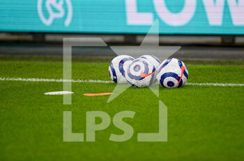 2021-02-19 - A general view of Nike Premier League balls during the English championship Premier League football match between Wolverhampton Wanderers and Leeds United on February 19, 2021 at Molineux stadium in Wolverhampton, England - Photo Malcolm Bryce / ProSportsImages / DPPI - WOLVERHAMPTON WANDERERS AND LEEDS UNITED - ITALIAN SERIE A - SOCCER