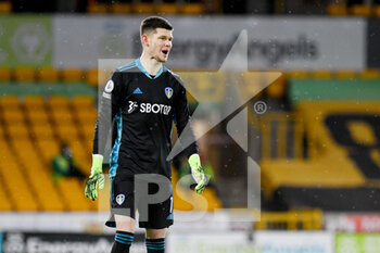 2021-02-19 - Leeds United goalkeeper Illan Meslier during the English championship Premier League football match between Wolverhampton Wanderers and Leeds United on February 19, 2021 at Molineux stadium in Wolverhampton, England - Photo Malcolm Bryce / ProSportsImages / DPPI - WOLVERHAMPTON WANDERERS AND LEEDS UNITED - ITALIAN SERIE A - SOCCER