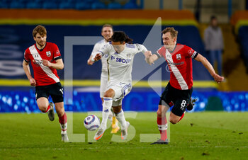 2021-02-23 - Leeds United forward Helder Costa (17) and Southampton midfielder James Ward-Prowse (8) during the English championship Premier League football match between Leeds United and Southampton on February 23, 2021 at Elland Road in Leeds, England - Photo Simon Davies / ProSportsImages / DPPI - LEEDS UNITED AND SOUTHAMPTON - ENGLISH PREMIER LEAGUE - SOCCER