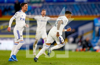 2021-02-23 - Leeds United forward Raphinha (18) scores a goal and celebrates to make the score 3-0 during the English championship Premier League football match between Leeds United and Southampton on February 23, 2021 at Elland Road in Leeds, England - Photo Simon Davies / ProSportsImages / DPPI - LEEDS UNITED AND SOUTHAMPTON - ENGLISH PREMIER LEAGUE - SOCCER