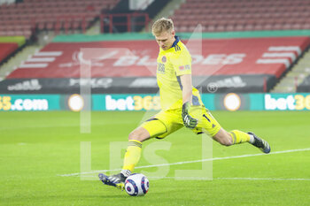 2021-02-28 - Sheffield United goalkeeper Aaron Ramsdale during the English championship Premier League football match between Sheffield United and Liverpool on February 28, 2021 at Bramall Lane in Sheffield, England - Photo Shaun Conway / ProSportsImages / DPPI - SHEFFIELD UNITED AND LIVERPOOL - ENGLISH PREMIER LEAGUE - SOCCER