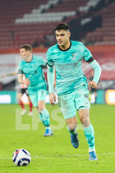 2021-02-28 - Liverpool defender Ozan Kabak during the English championship Premier League football match between Sheffield United and Liverpool on February 28, 2021 at Bramall Lane in Sheffield, England - Photo Shaun Conway / ProSportsImages / DPPI - SHEFFIELD UNITED AND LIVERPOOL - ENGLISH PREMIER LEAGUE - SOCCER