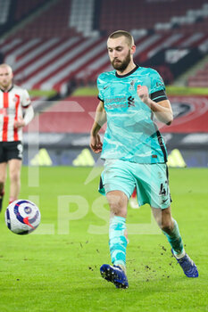 2021-02-28 - Liverpool defender Nathaniel Phillips during the English championship Premier League football match between Sheffield United and Liverpool on February 28, 2021 at Bramall Lane in Sheffield, England - Photo Shaun Conway / ProSportsImages / DPPI - SHEFFIELD UNITED AND LIVERPOOL - ENGLISH PREMIER LEAGUE - SOCCER