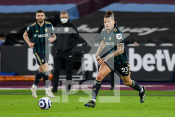2021-03-08 - Leeds United midfielder Kalvin Phillips during the English championship Premier League football match between West Ham United and Leeds United on March 8, 2021 at the London Stadium in London, England - Photo Malcolm Bryce / ProSportsImages / DPPI - WEST HAM UNITED AND LEEDS UNITED - ENGLISH PREMIER LEAGUE - SOCCER
