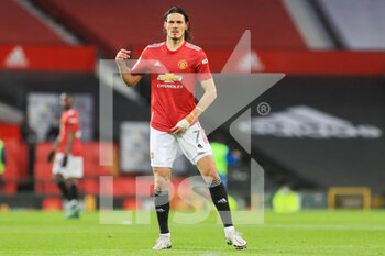 2021-04-04 - Manchester United Forward Edinson Cavani during the English championship Premier League football match between Manchester United and Brighton and Hove Albion on April 4, 2021 at Old Trafford in Manchester, England - Photo Phil Duncan / ProSportsImages / DPPI - MANCHESTER UNITED VS BRIGHTON AND HOVE ALBION - ENGLISH PREMIER LEAGUE - SOCCER