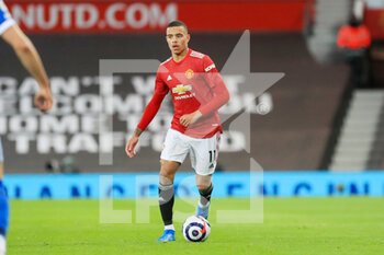 2021-04-04 - Manchester United striker Mason Greenwood during the English championship Premier League football match between Manchester United and Brighton and Hove Albion on April 4, 2021 at Old Trafford in Manchester, England - Photo Phil Duncan / ProSportsImages / DPPI - MANCHESTER UNITED VS BRIGHTON AND HOVE ALBION - ENGLISH PREMIER LEAGUE - SOCCER