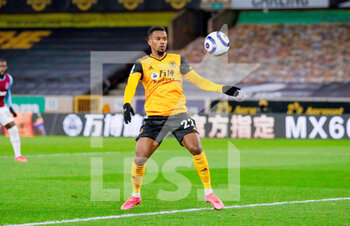2021-04-05 - Wolverhampton Wanderers defender Nelson Semedo during the English championship Premier League football match between Wolverhampton Wanderers and West Ham United on April 5, 2021 at Molineux in Wolverhampton, England - Photo Simon Davies / ProSportsImages / DPPI - WOLVERHAMPTON WANDERERS VS WEST HAM UNITED - ENGLISH PREMIER LEAGUE - SOCCER