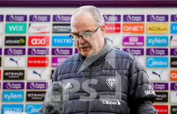 2021-04-10 - Leeds United Manager Marcelo Bielsa interviewed after the English championship Premier League football match between Manchester City and Leeds United on April 10, 2021 at the Etihad Stadium in Manchester, England - Photo Simon Davies / ProSportsImages / DPPI - MANCHESTER CITY AND LEEDS UNITED - ENGLISH PREMIER LEAGUE - SOCCER
