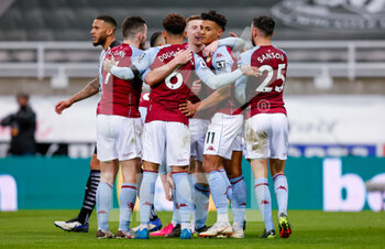 2021-04-12 - Aston Villa forward Ollie Watkins (11) celebrates his goal during the English championship Premier League football match between Newcastle United and Aston Villa on March 12, 2021 at St James's Park in Newcastle, England - Photo Simon Davies / ProSportsImages / DPPI - NEWCASTLE UNITED AND ASTON VILLA - ENGLISH PREMIER LEAGUE - SOCCER