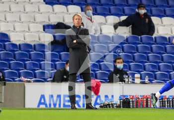 2021-04-13 - Brighton and Hove Albion manager Graham Potter during the English championship Premier League football match between Brighton and Hove Albion and Everton on April 12, 2021 at the American Express Community Stadium in Brighton and Hove, England - Photo Phil Duncan / ProSportsImages / DPPI - BRIGHTON VS HOVE ALBION AND EVERTON - ENGLISH PREMIER LEAGUE - SOCCER