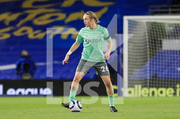 2021-04-13 - Everton midfielder Tom Davies (26) during the English championship Premier League football match between Brighton and Hove Albion and Everton on April 12, 2021 at the American Express Community Stadium in Brighton and Hove, England - Photo Phil Duncan / ProSportsImages / DPPI - BRIGHTON VS HOVE ALBION AND EVERTON - ENGLISH PREMIER LEAGUE - SOCCER