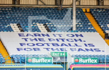2021-04-19 - Leeds United banner during the English championship Premier League football match between Leeds United and Liverpool on April 19, 2021 at Elland Road in Leeds, England - Photo Simon Davies / ProSportsImages / DPPI - LEEDS UNITED VS LIVERPOOL - ENGLISH PREMIER LEAGUE - SOCCER