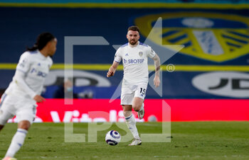 2021-04-19 - Leeds United defender Stuart Dallas (15) during the English championship Premier League football match between Leeds United and Liverpool on April 19, 2021 at Elland Road in Leeds, England - Photo Simon Davies / ProSportsImages / DPPI - LEEDS UNITED VS LIVERPOOL - ENGLISH PREMIER LEAGUE - SOCCER