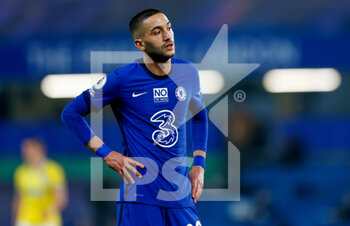 2021-04-20 - Chelsea midfielder Hakim Ziyech (22) during the English championship Premier League football match between Chelsea and Brighton and Hove Albion on April 20, 2021 at Stamford Bridge in London, England - Photo Simon Davies / ProSportsImages / DPPI - CHELSEA VS BRIGHTON AND HOVE ALBION - ENGLISH PREMIER LEAGUE - SOCCER
