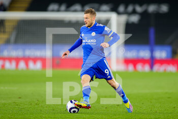 2021-04-26 - Leicester City forward Jamie Vardy during the English championship Premier League football match between Leicester City and Crystal Palace on April 26, 2021 at the King Power Stadium in Leicester, England - Photo Nigel Keene / ProSportsImages / DPPI - LEICESTER CITY VS CRYSTAL PALACE - ENGLISH PREMIER LEAGUE - SOCCER