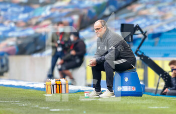 2021-05-01 - Leeds United Manager Marcelo Bielsa during the English championship Premier League football match between Brighton and Hove Albion and Leeds United on May 1, 2021 at the American Express Community Stadium in Brighton and Hove, England - Photo Simon Davies / ProSportsImages / DPPI - BRIGHTON AND HOVE ALBION VS LEEDS UNITED - ENGLISH PREMIER LEAGUE - SOCCER