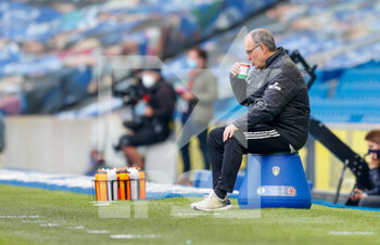 2021-05-01 - Leeds United Manager Marcelo Bielsa during the English championship Premier League football match between Brighton and Hove Albion and Leeds United on May 1, 2021 at the American Express Community Stadium in Brighton and Hove, England - Photo Simon Davies / ProSportsImages / DPPI - BRIGHTON AND HOVE ALBION VS LEEDS UNITED - ENGLISH PREMIER LEAGUE - SOCCER