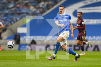 2021-05-01 - Brighton and Hove Albion defender Lewis Dunk during the English championship Premier League football match between Brighton and Hove Albion and Leeds United on May 1, 2021 at the American Express Community Stadium in Brighton and Hove, England - Photo Malcolm Bryce / ProSportsImages / DPPI - BRIGHTON AND HOVE ALBION VS LEEDS UNITED - ENGLISH PREMIER LEAGUE - SOCCER