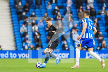 2021-05-18 - Manchester City defender John Stones (5) during the English championship Premier League football match between Brighton and Hove Albion and Manchester City on May 18, 2021 at the American Express Community Stadium in Brighton and Hove, England - Photo Phil Duncan / ProSportsImages / DPPI - BRIGHTON AND HOVE ALBION VS MANCHESTER CITY - ENGLISH PREMIER LEAGUE - SOCCER