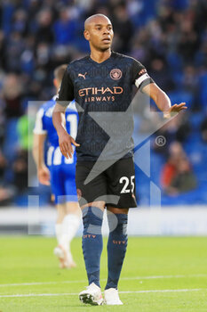 2021-05-18 - Manchester City midfielder Fernandinho during the English championship Premier League football match between Brighton and Hove Albion and Manchester City on May 18, 2021 at the American Express Community Stadium in Brighton and Hove, England - Photo Phil Duncan / ProSportsImages / DPPI - BRIGHTON AND HOVE ALBION VS MANCHESTER CITY - ENGLISH PREMIER LEAGUE - SOCCER