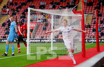 2021-05-18 - Leeds United forward Patrick Bamford (9) celebrates his goal 0-1 during the English championship Premier League football match between Southampton and Leeds United on May 18, 2021 at the St Mary's Stadium in Southampton, England - Photo Simon Davies / ProSportsImages / DPPI - SOUTHAMPTON VS LEEDS UNITED - ENGLISH PREMIER LEAGUE - SOCCER