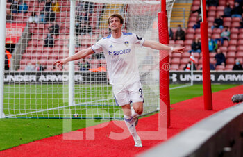 2021-05-18 - Leeds United forward Patrick Bamford (9) celebrates his goal 0-1 during the English championship Premier League football match between Southampton and Leeds United on May 18, 2021 at the St Mary's Stadium in Southampton, England - Photo Simon Davies / ProSportsImages / DPPI - SOUTHAMPTON VS LEEDS UNITED - ENGLISH PREMIER LEAGUE - SOCCER