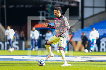 2021-05-20 - Arsenal striker Pierre-Emerick Aubameyang (14) warms up during the English championship Premier League football match between Crystal Palace and Arsenal on May 19, 2021 at Selhurst Park in London, England - Photo Phil Duncan / ProSportsImages / DPPI - CRYSTAL PALACE VS ARSENAL - ENGLISH PREMIER LEAGUE - SOCCER