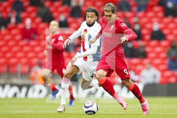 2021-05-23 - Liverpool forward Roberto Firmino (9) and Crystal Palace midfielder Jairo Riedewald (44) during the English championship Premier League football match between Liverpool and Crystal Palace on May 23, 2021 at Anfield in Liverpool, England - Photo Craig Galloway / ProSportsImages / DPPI - LIVERPOOL VS CRYSTAL PALACE - ENGLISH PREMIER LEAGUE - SOCCER
