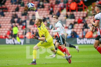 2021-05-23 - Aaron Ramsdale (1) of Sheffield United during the English championship Premier League football match between Sheffield United and Burnley on May 23, 2021 at Bramall Lane in Sheffield, England - Photo Jez Tighe / ProSportsImages / DPPI - SHEFFIELD UNITED VS BURNLEY - ENGLISH PREMIER LEAGUE - SOCCER