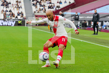 2021-05-23 - Southampton midfielder Nathan Redmond during the English championship Premier League football match between West Ham United and Southampton on May 23, 2021 at the London Stadium in London, England - Photo Nigel Keene / ProSportsImages / DPPI - WEST HAM UNITED VS SOUTHAMPTON - ENGLISH PREMIER LEAGUE - SOCCER