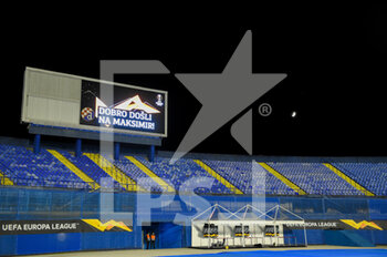 2020-10-22 - General inside view before the UEFA Europa League, Group Stage, Group K football match between Dinamo Zagreb and Feyenoord Rotterdam on October 22, 2020 at Maksimir stadium in Zagreb, Croatia - Photo Yannick Verhoeven / Parallax Pictures / Orange Pictures / DPPI - DINAMO ZAGREB VS FEYENOORD ROTTERDAM - UEFA EUROPA LEAGUE - SOCCER