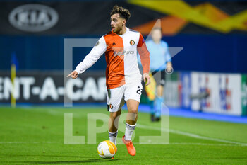 2020-10-22 - Orkun Kokcu of Feyenoord during the UEFA Europa League, Group Stage, Group K football match between Dinamo Zagreb and Feyenoord Rotterdam on October 22, 2020 at Maksimir stadium in Zagreb, Croatia - Photo Yannick Verhoeven / Parallax Pictures / Orange Pictures / DPPI - DINAMO ZAGREB VS FEYENOORD ROTTERDAM - UEFA EUROPA LEAGUE - SOCCER