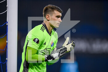 2020-10-22 - Dominik Livakovic of Dinamo Zagreb during the UEFA Europa League, Group Stage, Group K football match between Dinamo Zagreb and Feyenoord Rotterdam on October 22, 2020 at Maksimir stadium in Zagreb, Croatia - Photo Yannick Verhoeven / Parallax Pictures / Orange Pictures / DPPI - DINAMO ZAGREB VS FEYENOORD ROTTERDAM - UEFA EUROPA LEAGUE - SOCCER