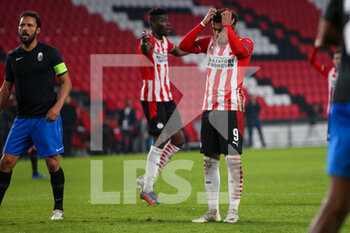 2020-10-22 - Donyell Malen of PSV Eindhoven looks dejected during the UEFA Europa League, Group Stage, Group E football match between PSV Eindhoven and Granada CF on October 22, 2020 at Philips Stadion in Eindhoven, Netherlands - Photo Perry van de Leuvert / Orange Pictures / DPPI - PSV EINDHOVEN VS GRANADA CF - UEFA EUROPA LEAGUE - SOCCER