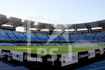 2020-10-22 - General inside view before the UEFA Europa League, Group Stage, Group F football match between SSC Napoli and AZ Alkmaar on October 22, 2020 at Stadio San Paolo in Naples, Italy - Photo Marcel ter Bals / Orange Pictures / DPPI - SSC NAPOLI VS AZ ALKMAAR - UEFA EUROPA LEAGUE - SOCCER