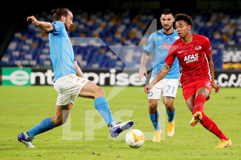 2020-10-22 - Calvin Stengs of AZ during the UEFA Europa League, Group Stage, Group F football match between SSC Napoli and AZ Alkmaar on October 22, 2020 at Stadio San Paolo in Naples, Italy - Photo Marcel ter Bals / Orange Pictures / DPPI - SSC NAPOLI VS AZ ALKMAAR - UEFA EUROPA LEAGUE - SOCCER
