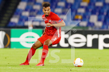 2020-10-22 - Owen Wijndal of AZ during the UEFA Europa League, Group Stage, Group F football match between SSC Napoli and AZ Alkmaar on October 22, 2020 at Stadio San Paolo in Naples, Italy - Photo Marcel ter Bals / Orange Pictures / DPPI - SSC NAPOLI VS AZ ALKMAAR - UEFA EUROPA LEAGUE - SOCCER
