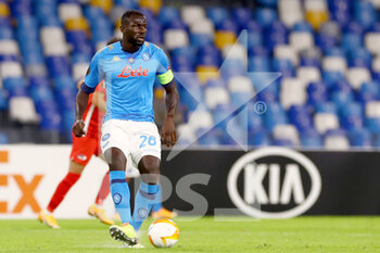 2020-10-22 - Kalidou Koulibaly of Napoli during the UEFA Europa League, Group Stage, Group F football match between SSC Napoli and AZ Alkmaar on October 22, 2020 at Stadio San Paolo in Naples, Italy - Photo Marcel ter Bals / Orange Pictures / DPPI - SSC NAPOLI VS AZ ALKMAAR - UEFA EUROPA LEAGUE - SOCCER
