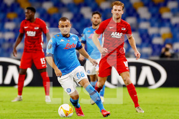 2020-10-22 - Stanislav Lobotka of Napoli during the UEFA Europa League, Group Stage, Group F football match between SSC Napoli and AZ Alkmaar on October 22, 2020 at Stadio San Paolo in Naples, Italy - Photo Marcel ter Bals / Orange Pictures / DPPI - SSC NAPOLI VS AZ ALKMAAR - UEFA EUROPA LEAGUE - SOCCER