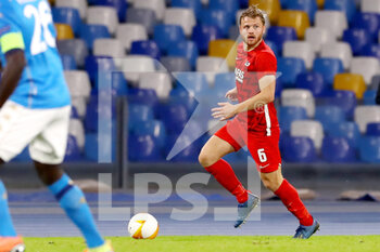 2020-10-22 - Fredrik Midtsjo of AZ during the UEFA Europa League, Group Stage, Group F football match between SSC Napoli and AZ Alkmaar on October 22, 2020 at Stadio San Paolo in Naples, Italy - Photo Marcel ter Bals / Orange Pictures / DPPI - SSC NAPOLI VS AZ ALKMAAR - UEFA EUROPA LEAGUE - SOCCER