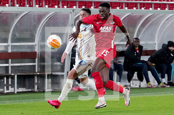 2020-10-29 - Luka Menalo of HNK Rijeka, Bruno Martins Indi of AZ during the UEFA Europa League, Group Stage, Group F football match between AZ Alkmaar and HNK Rijeka on October 29, 2020 at Afas Stadium in Eindhoven, The Netherlands - Photo Henk Seppen / Orange Pictures / DPPI - AZ ALKMAAR VS HNK RIJEKA - UEFA EUROPA LEAGUE - SOCCER