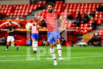 2020-10-29 - German Sanchez of Granada during the UEFA Europa League, Group Stage, Group E football match between Granada CF and Paok FC on October 29, 2020 at Los Carmenes Stadium in Granada, Spain - Photo Joaquin Corchero / Spain DPPI / DPPI - GRANADA CF VS PAOK FC - UEFA EUROPA LEAGUE - SOCCER