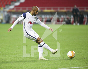 2020-10-29 - Lucas Moura of Tottenham during the UEFA Europa League, Group Stage, Group J football match between Royal Antwerp and Tottenham Hotspur on October 29, 2020 at Bosuilstadion in Antwerp, Belgium - Photo Jean Catuffe / DPPI - ROYAL ANTWERP VS TOTTENHAM HOTSPUR - UEFA EUROPA LEAGUE - SOCCER
