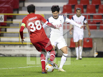 2020-10-29 - Heung-Min Son of Tottenham during the UEFA Europa League, Group Stage, Group J football match between Royal Antwerp and Tottenham Hotspur on October 29, 2020 at Bosuilstadion in Antwerp, Belgium - Photo Jean Catuffe / DPPI - ROYAL ANTWERP VS TOTTENHAM HOTSPUR - UEFA EUROPA LEAGUE - SOCCER