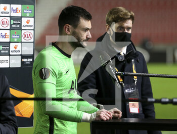 2020-10-29 - Goalkeeper of Tottenham Hugo Lloris answers to the media following the UEFA Europa League, Group Stage, Group J football match between Royal Antwerp and Tottenham Hotspur on October 29, 2020 at Bosuilstadion in Antwerp, Belgium - Photo Jean Catuffe / DPPI - ROYAL ANTWERP VS TOTTENHAM HOTSPUR - UEFA EUROPA LEAGUE - SOCCER