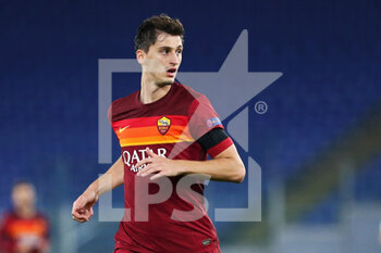 2020-11-05 - Marash Kumbulla of Roma in action during the UEFA Europa League, Group Stage, Group A football match between AS Roma and CFR Cluj on November 5, 2020 at Stadio Olimpico in Rome, Italy - Photo Federico Proietti / DPPI - AS ROMA VS CFR CLUJ - UEFA EUROPA LEAGUE - SOCCER