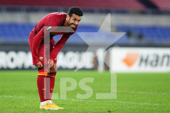 2020-11-05 - Pedro Rodriguez of Roma reacts during the UEFA Europa League, Group Stage, Group A football match between AS Roma and CFR Cluj on November 5, 2020 at Stadio Olimpico in Rome, Italy - Photo Federico Proietti / DPPI - AS ROMA VS CFR CLUJ - UEFA EUROPA LEAGUE - SOCCER