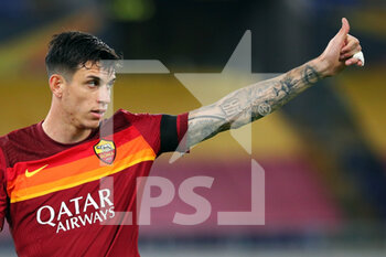 2020-11-05 - Roger Ibanez of Roma gestures during the UEFA Europa League, Group Stage, Group A football match between AS Roma and CFR Cluj on November 5, 2020 at Stadio Olimpico in Rome, Italy - Photo Federico Proietti / DPPI - AS ROMA VS CFR CLUJ - UEFA EUROPA LEAGUE - SOCCER